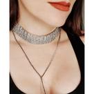 Colar Gargantilha Luxo Strass Gravata Feminino Festa Casamen -