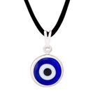 Colar Gargantilha Olho Grego 12mm - Prateado