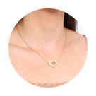 Colar Gargantilha Pet Coração Patinha Zircônia Folheado a Ouro 18k