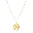 Colar Gargantilha Pomba Divino Espirito Santo Folheado Ouro