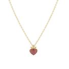 Colar Gargantilha Sagrado Coração Cruz Folheado a Ouro 18k Colar Gargantilha Sagrado Coração Cruz Folheado a Ouro 18k