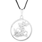 Colar Gargantilha São Jorge 20mm (Cordão Fino) - Prateado