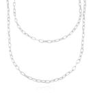 Colar Gargatilha De Prata 925 Choker + Colar Carrier Longa Elegante Delicada Banhada