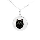 Colar Gato Peludo Coleção Estimação em Prata 925 Preto