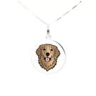 Colar Golden Retriever Coleção Estimação em Prata 925 Marrom