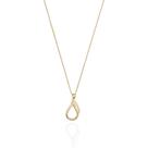 Colar Gota Detalhada Delicada Banho Ouro 18K Colar Gota Detalhada Delicada Banho Ouro 18K