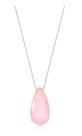 COLAR GOTA LIGHT PINK FUSION BANHADO A RÓDIO BRANCO - Acessório Elegante