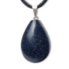 Colar Gota Pedra Estrela Azul Pedra Montagem Prateado Colar Gota Pedra Estrela Azul Pedra Montagem Prateado