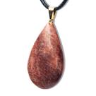 Colar Gota Quartzo Vermelho Pedra Natural Montagem Dourado Colar Gota Quartzo Vermelho Pedra Natural Montagem Dourado