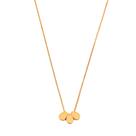 COLAR GOTA TRIPLA 50 cm BANHADO A OURO