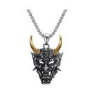 Colar Gótico Masculino com Pingente de Caveira em Aço Inoxidável - Estilo Punk