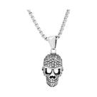Colar Gótico Masculino com Pingente de Caveira em Aço Inoxidável - Estilo Punk