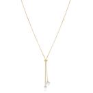 Colar Gravata com duas Pedras de Zircônias Banhado Ouro 18k Colar Gravata com duas Pedras de Zircônias Banhado Ouro 18k