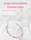 Colar Gravatinha cristal vidro