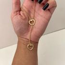 Colar Gravatinha em Coração Semijoia Feminina Delicada e Romântica Simonatto