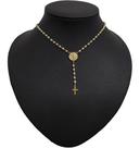 Colar Gravatinha Pérola Terço São Bento Noiva F. Ouro 18k Colar Gravatinha Pérola Terço São Bento Noiva F. Ouro 18k