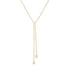 Colar gravatinha shine zircônias folheado a ouro 18k