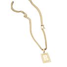 Colar Grumet Duplo 3mm pingente com a letra R