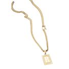 Colar Grumet Duplo 3mm pingente com a letra R
