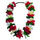Colar Havaiano Tecido Flores Carnaval