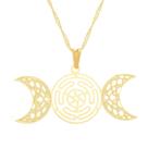 Colar Hécate Triluna 40mm - Sunshine Cristais Colar Hécate Triluna 40mm - Sunshine Cristais