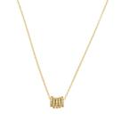 Colar helena zicônias folheado a ouro 18k