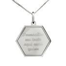 Colar Hexágono Coleção Personalizável em Prata 925 Colar Hexágono Coleção Personalizável em Prata 925