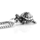 Colar HZMAN Vintage Tortoise Turtle em aço inoxidável