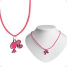 Colar infantil menina + pingente barbie qualidade premium pink amor criança rosa presente moda ajustavel