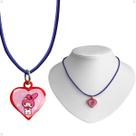 Colar infantil menina + pingente my melody qualidade premium presente rosa criança amor moda pink ajustavel