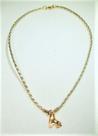 Colar Infantil Patins Dourado