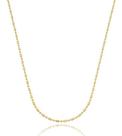 Colar Ivete Corrente De Palitos Com Micro Bolinhas banhada em ouro 18k