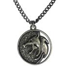 Colar JINX Netflix The Witcher White Wolf Medallion