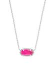 Colar Kendra Scott Pingente Elisa Banhado a Ródio Azalea