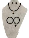 Colar kit virginia colar brinco e pulseira moderno tendência
