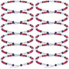 Colar Landical Bling Baseball Ice Beaded 50 cm 12 unidades Colar Landical Bling Baseball Ice Beaded 50 cm 12 unidades