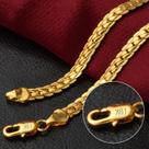 Colar Lateral Completo 6mm - Ouro 18k e Prata - 8, 18, 20 e 24 Polegadas