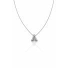 Colar Letra A Cravejado Zirconia Feminino Banhado a Prata 925