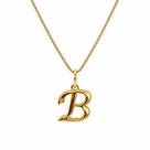 Colar Letra Inicial Lisa Semi Joia Banhado Ouro 18k Presente Perfeito Aniversario Mae Mulher Namorada
