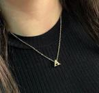 Colar letra Minimalista - Escolha sua letra Banhado á Ouro 18k Colar letra Minimalista - Escolha sua letra Banhado á Ouro 18k