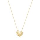 Colar lia pingente coração pérolas folheado a ouro 18k Colar lia pingente coração pérolas folheado a ouro 18k