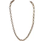 Colar liso banhado a ouro 18k