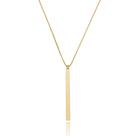 Colar Liso Minimalista Banhado a Ouro (SEMIJOIA)