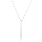 Colar Liso Minimalista Banhado a Prata (SEMIJOIA)