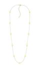 Colar Longo com Esferas Lisass Banhado a Ouro - 70 cm