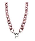 Colar Longo com Fecho Bóia Banho Pink - Acessório Elegante
