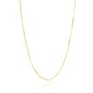 Colar Longo Estruturado Banhado a Ouro 18k Feminino