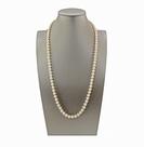 Colar Longo Pérola Natural Casual Chic Elegante Social Prata