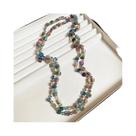 Colar Longo Vintage Boêmio De Camadas Duplas Com Contas De Conchas Multicoloridas Joia Da Moda Colar Longo Vintage Boêmio De Camadas Duplas Com Contas De Conchas Multicoloridas Joia Da Moda