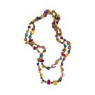 Colar Longo Vintage Boêmio De Camadas Duplas Com Contas De Conchas Multicoloridas Joia Da Moda Colar Longo Vintage Boêmio De Camadas Duplas Com Contas De Conchas Multicoloridas Joia Da Moda